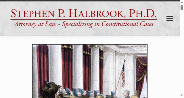 Screenshot of stephenhalbrook.com