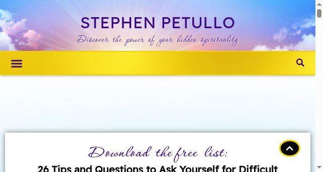 Screenshot of stephenpetullo.com