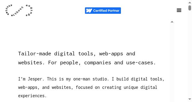 Screenshot of storieswithoutendings.com