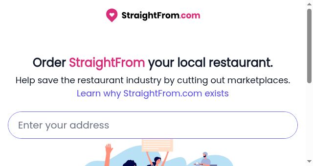 Screenshot of straightfrom.com