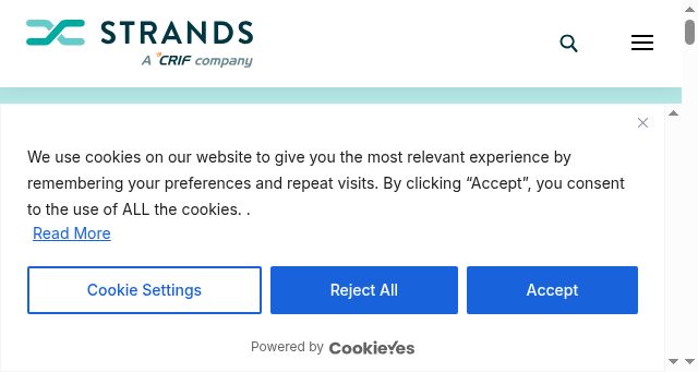 Screenshot of strands.com