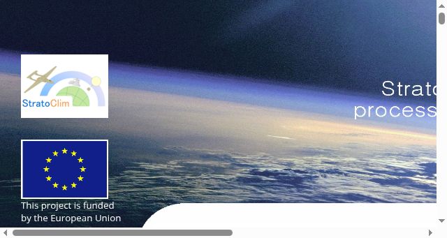 Screenshot of stratoclim.org