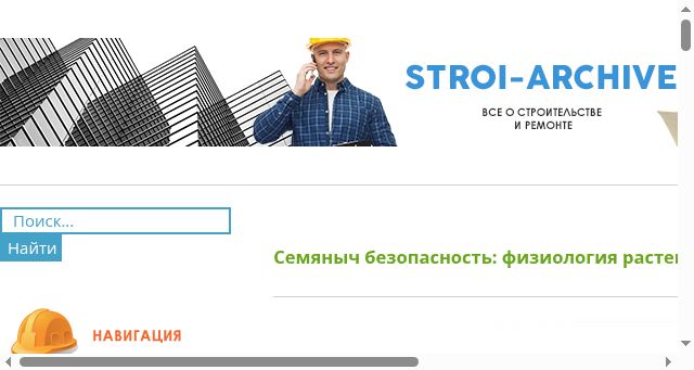Screenshot of stroi-archive.ru