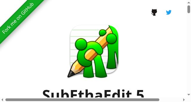 Screenshot of subethaedit.net