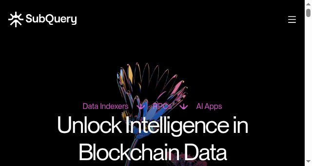 Screenshot of subquery.network