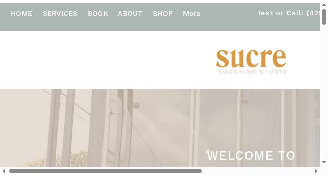 Screenshot of sucresugaringstudio.com