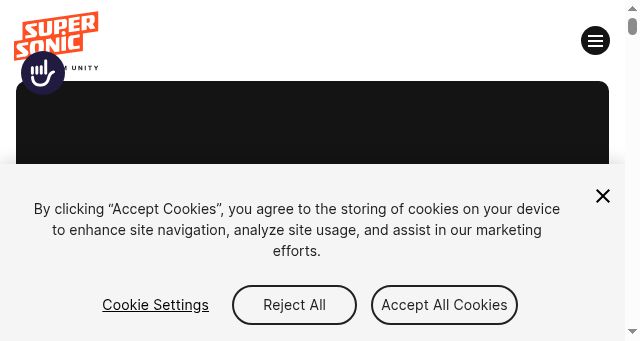 Screenshot of supersonic.com