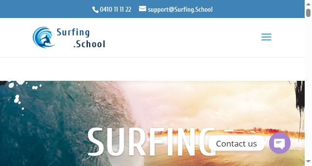 Screenshot of surfing.school