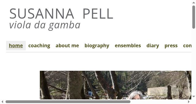 Screenshot of susannapell.co.uk