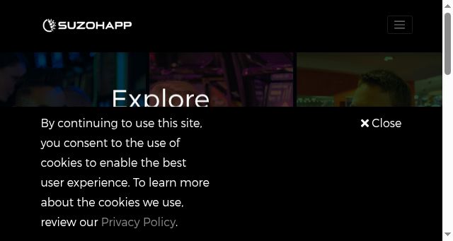 Screenshot of suzohapp.com