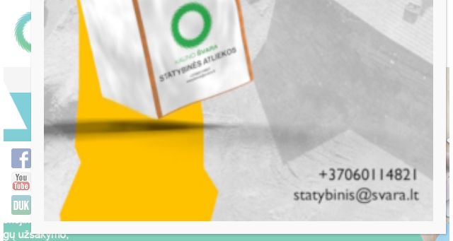 Screenshot of svara.lt