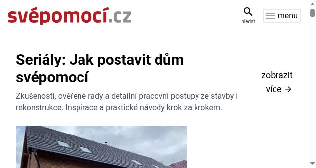Screenshot of svepomoci.cz