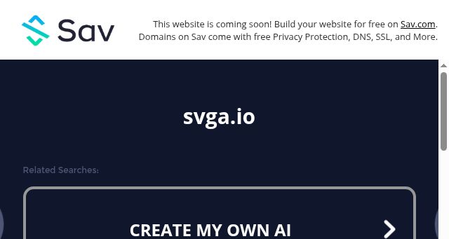 Screenshot of svga.io