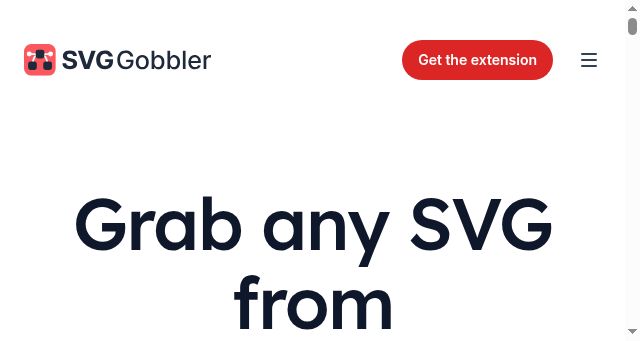 Screenshot of svggobbler.com