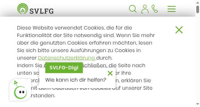Screenshot of svlfg.de