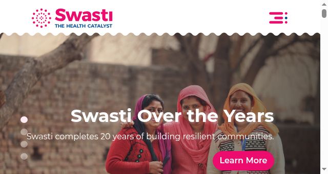 Screenshot of swasti.org