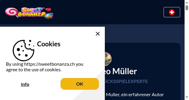 Screenshot of sweetbonanza.ch