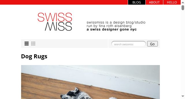 Screenshot of swiss-miss.com