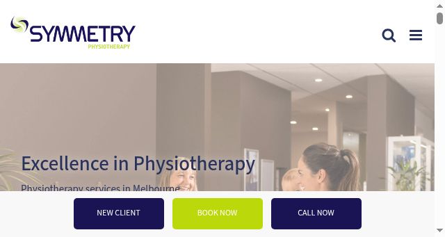 Screenshot of symmetry.physio