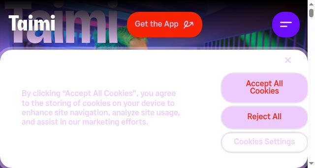 Screenshot of taimi.com