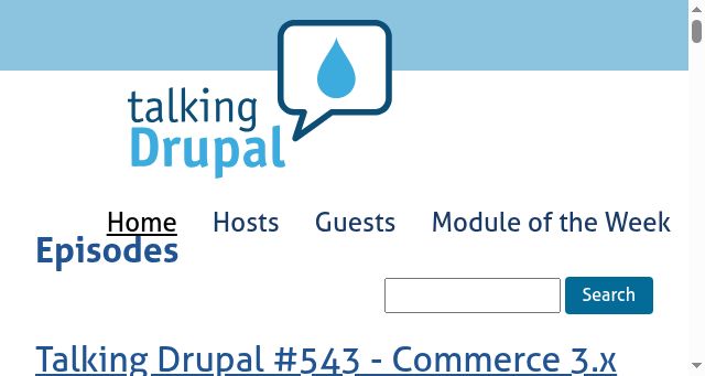 Screenshot of talkingdrupal.com