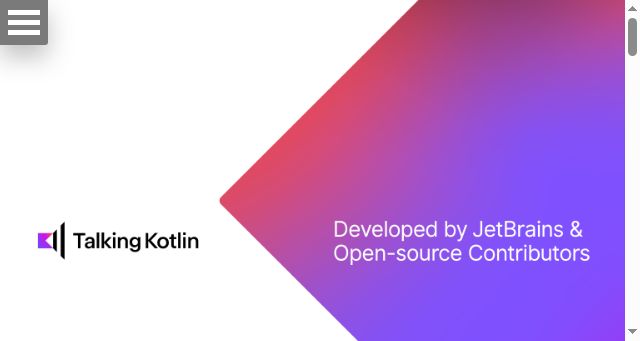 Screenshot of talkingkotlin.com