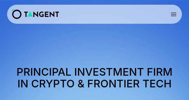 Screenshot of tangent.ventures