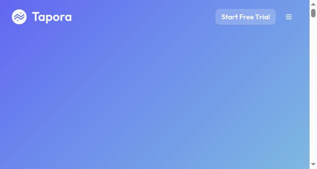 Screenshot of tapora.eu