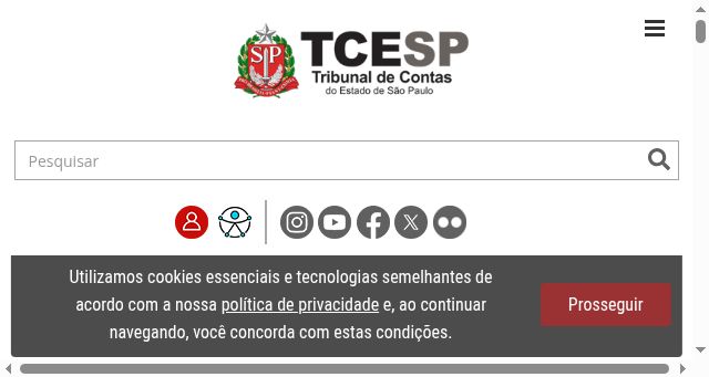 Screenshot of tce.sp.gov.br