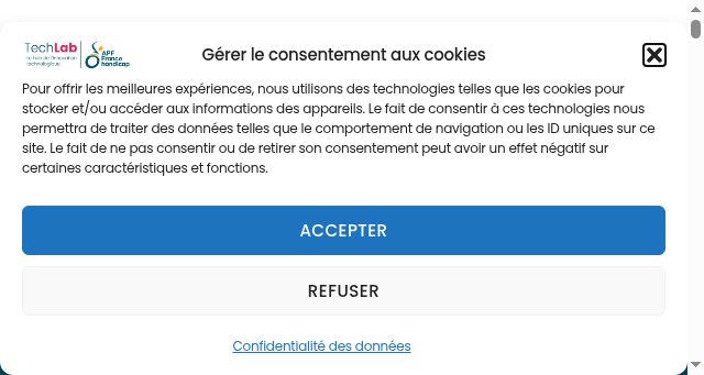 Screenshot of techlab-handicap.org