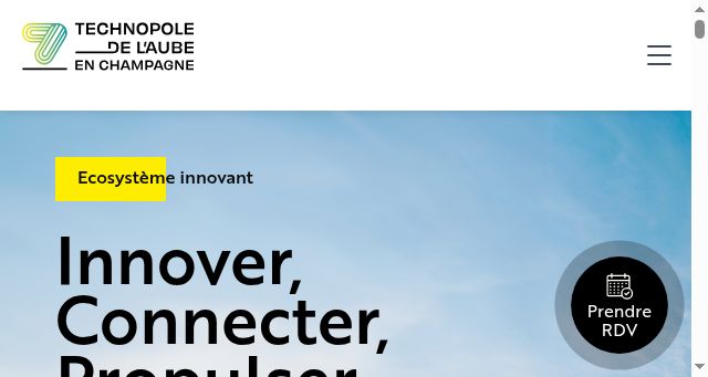 Screenshot of technopole-aube.fr
