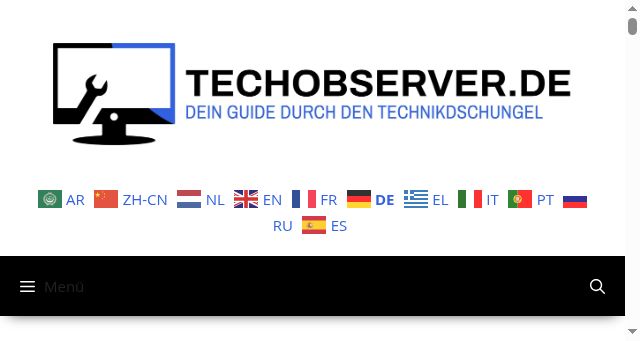 Screenshot of techobserver.de