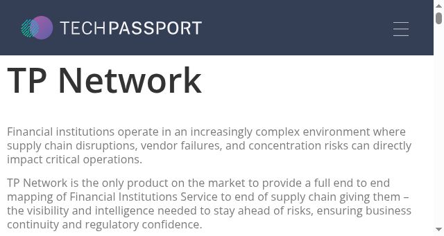 Screenshot of techpassport.io