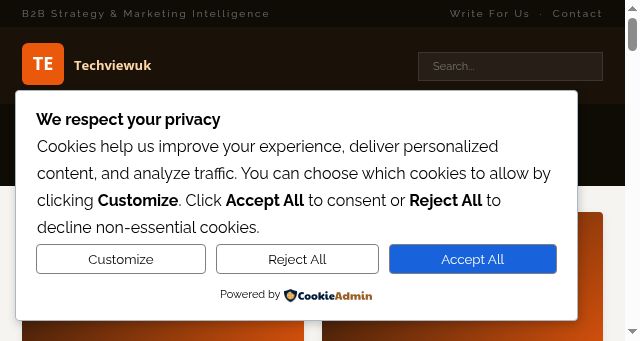 Screenshot of techviewuk.co.uk