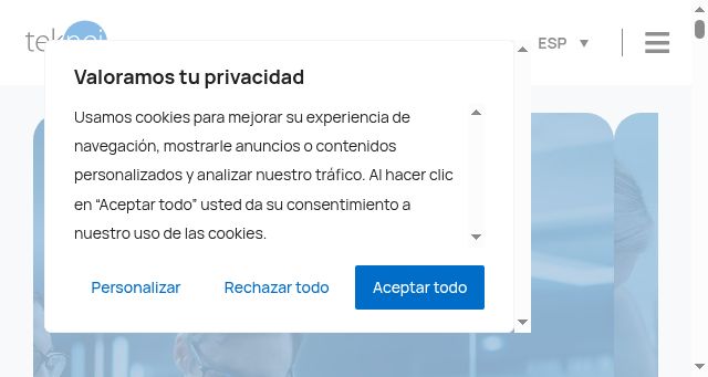 Screenshot of teknei.com