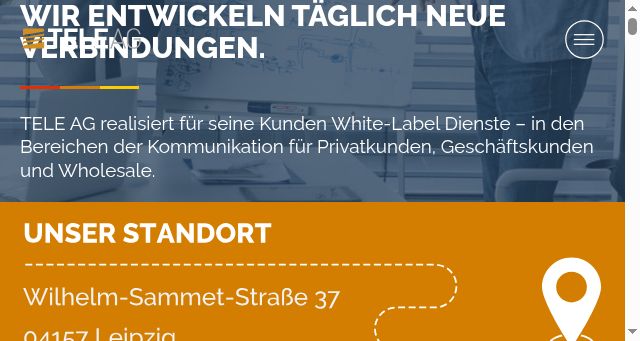 Screenshot of tele-ag.de