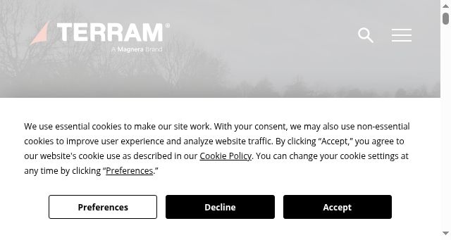 Screenshot of terram.com