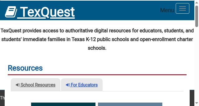 Screenshot of texquest.net