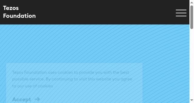 Screenshot of tezos.foundation