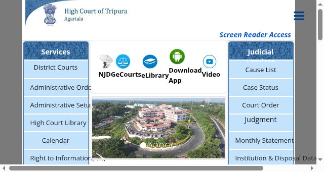 Screenshot of thc.nic.in