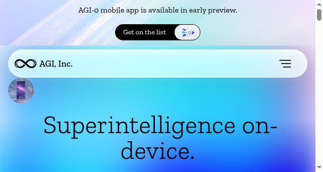 Screenshot of theagi.company