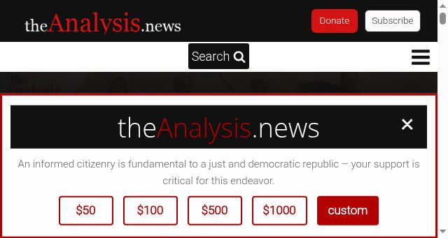 Screenshot of theanalysis.news
