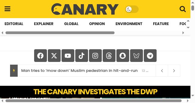 Screenshot of thecanary.co