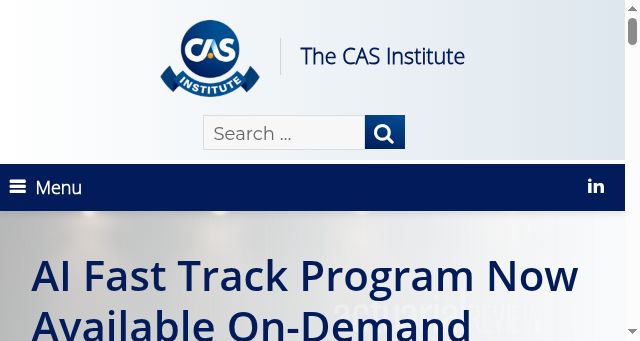 Screenshot of thecasinstitute.org