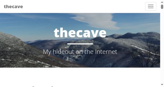 Screenshot of thecave.com