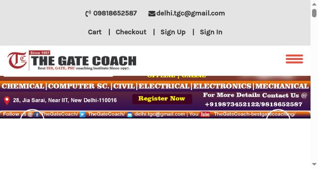 Screenshot of thegatecoach.institute