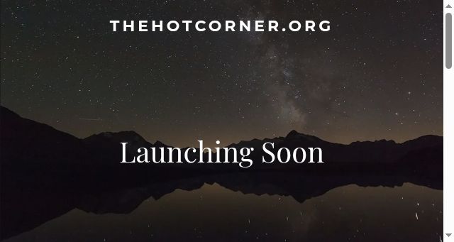 Screenshot of thehotcorner.org