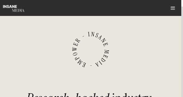 Screenshot of theinsane.media