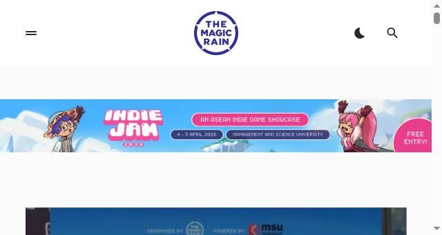 Screenshot of themagicrain.com