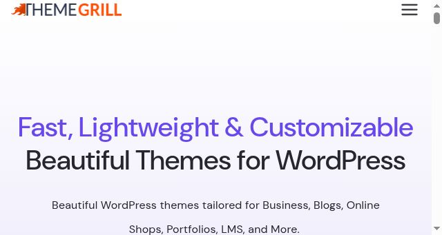 Screenshot of themegrill.com